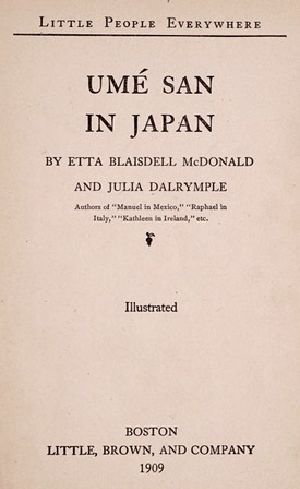 [Gutenberg 58378] • Umé San in Japan